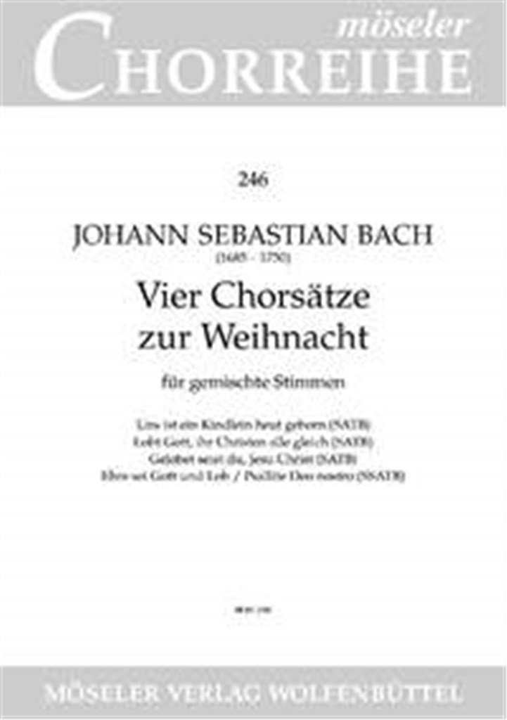 Vier Chorsätze zur Weihnacht